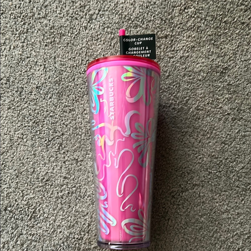 Starbucks Pink Floral Color-Changing Cup